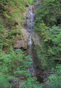 Nidan Taki (two-stepped falls) of Tenjo Mountain (Photograph taken circa 1994)