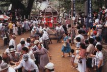Big summer festival, which is said to have a 1,200-year-old tradition (Photograph taken circa 1994)