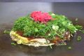 Okonomiyaki (unique Hiroshima food)